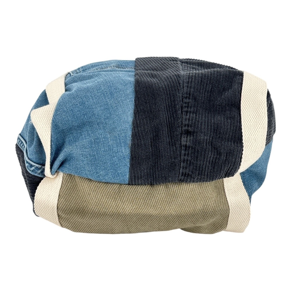 Patchwork Denim Tote Bag Upcycled Jeans Corduroy Boho Indie Handmade Large - Picture 5 of 7